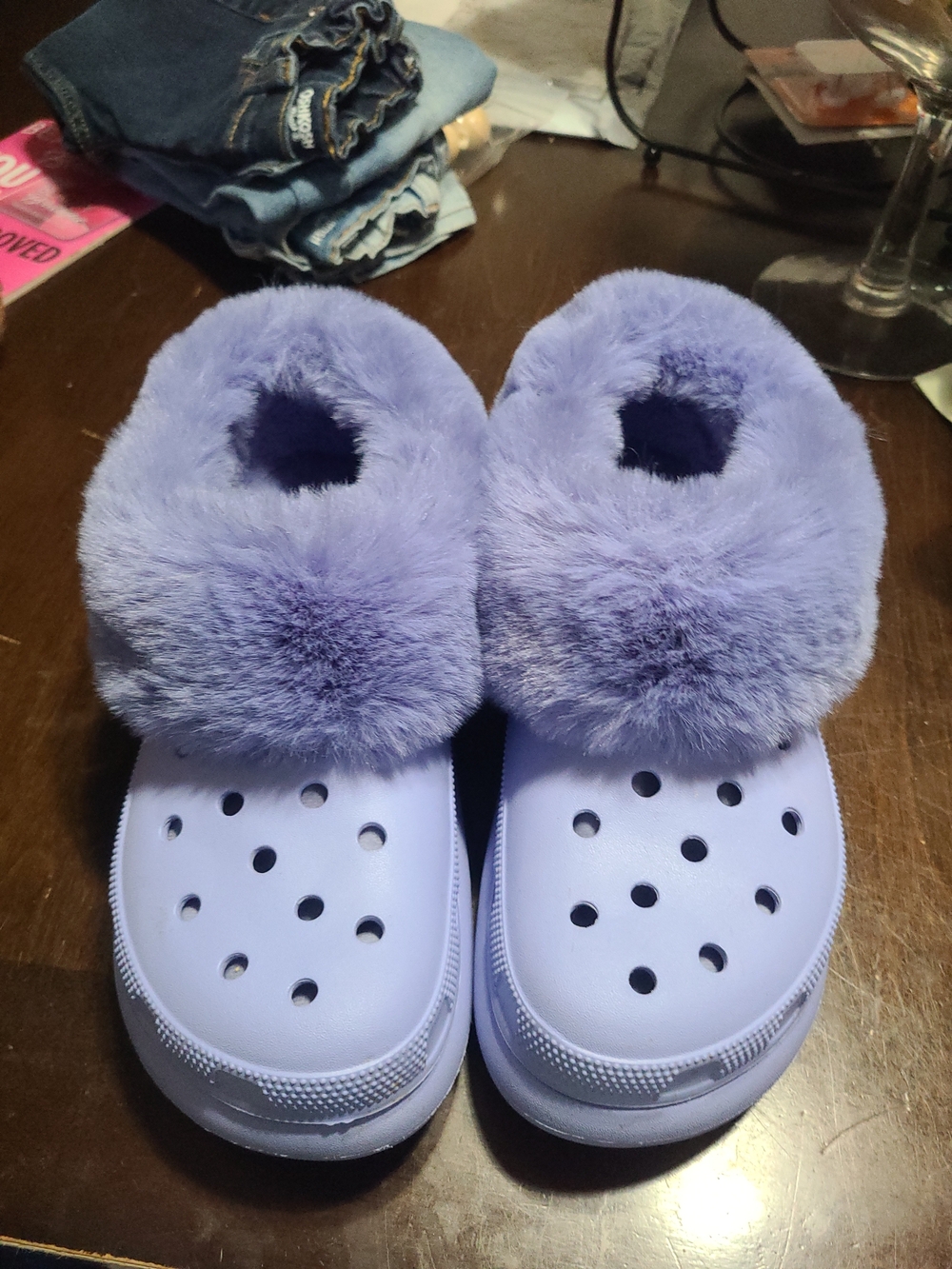 UGG Lavender Plush Clog Slippers